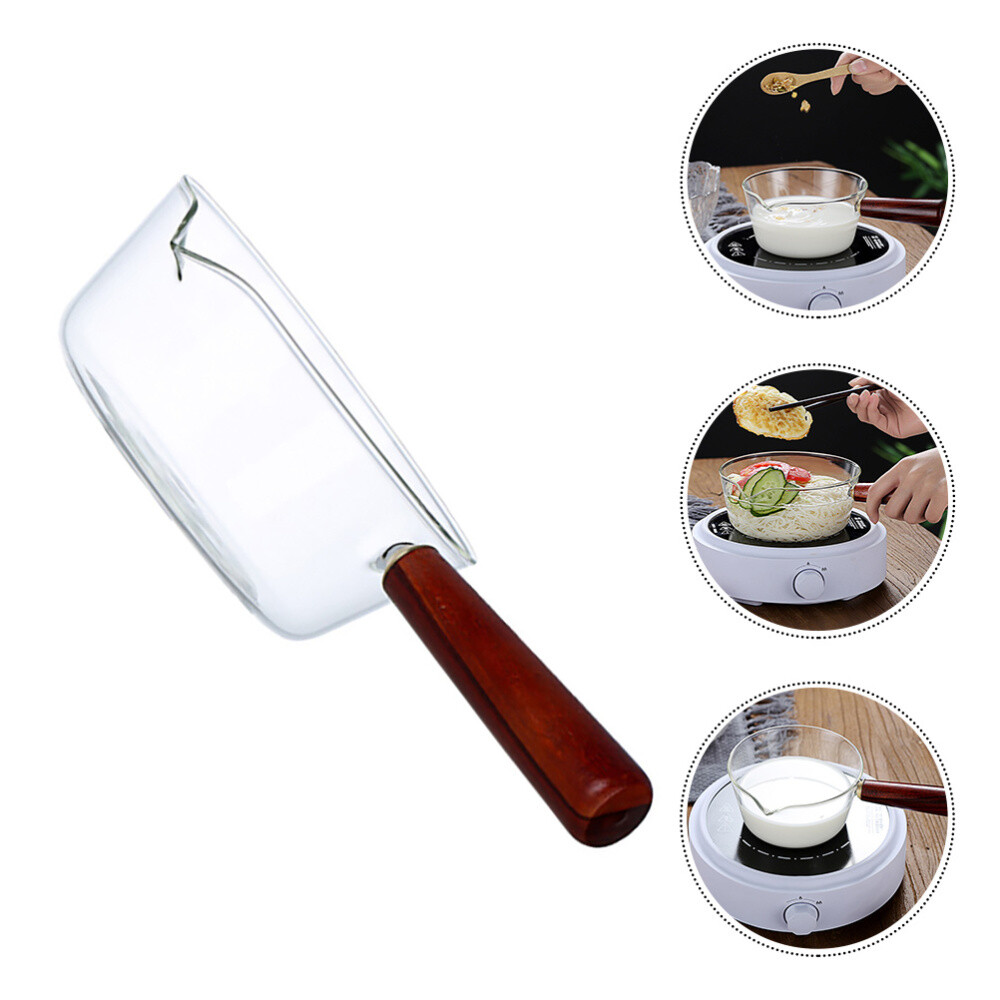 Braising Pan with Lid Glass Pot Household Cooking Coffee Baby