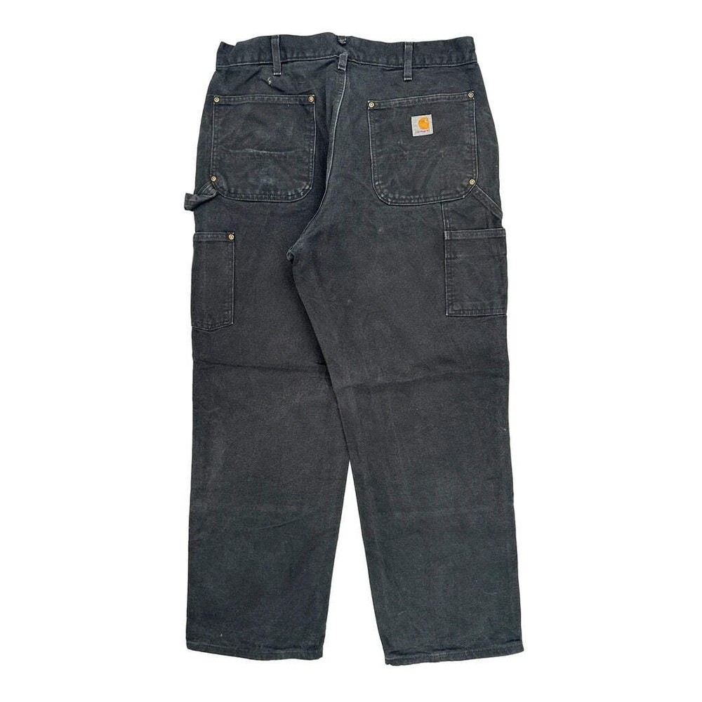 Carhartt Double Knee Carpenter Pants - 34W 29L Gray Cotton
