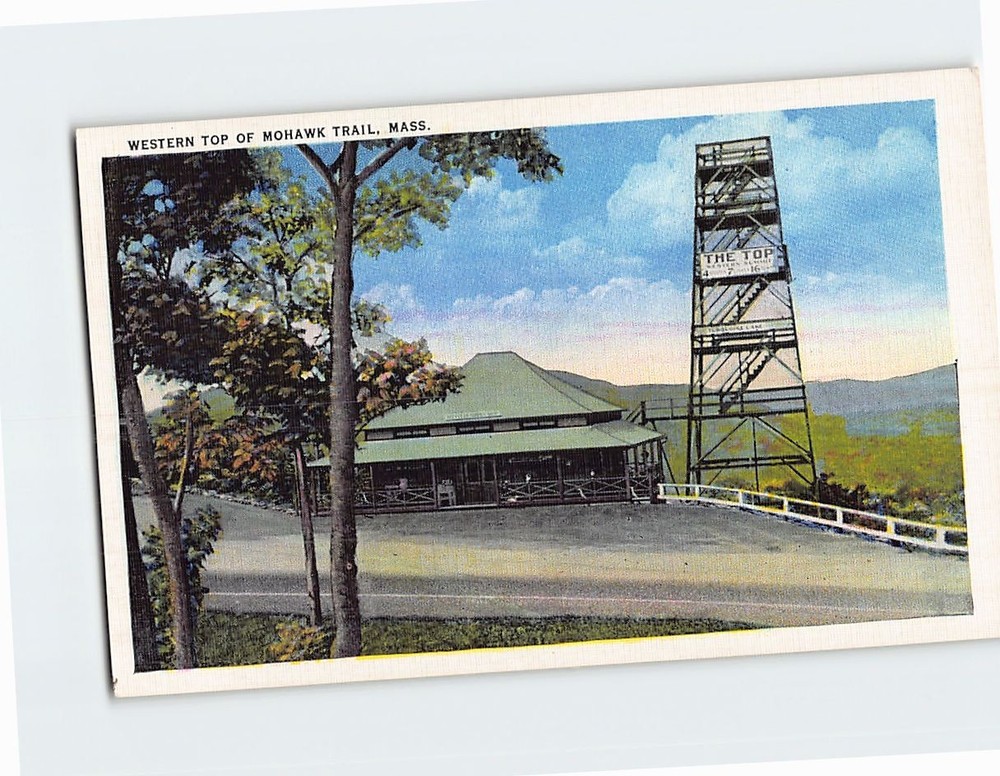 Postcard Western Top Of Mohawk Trail North Adams Massachusetts USA