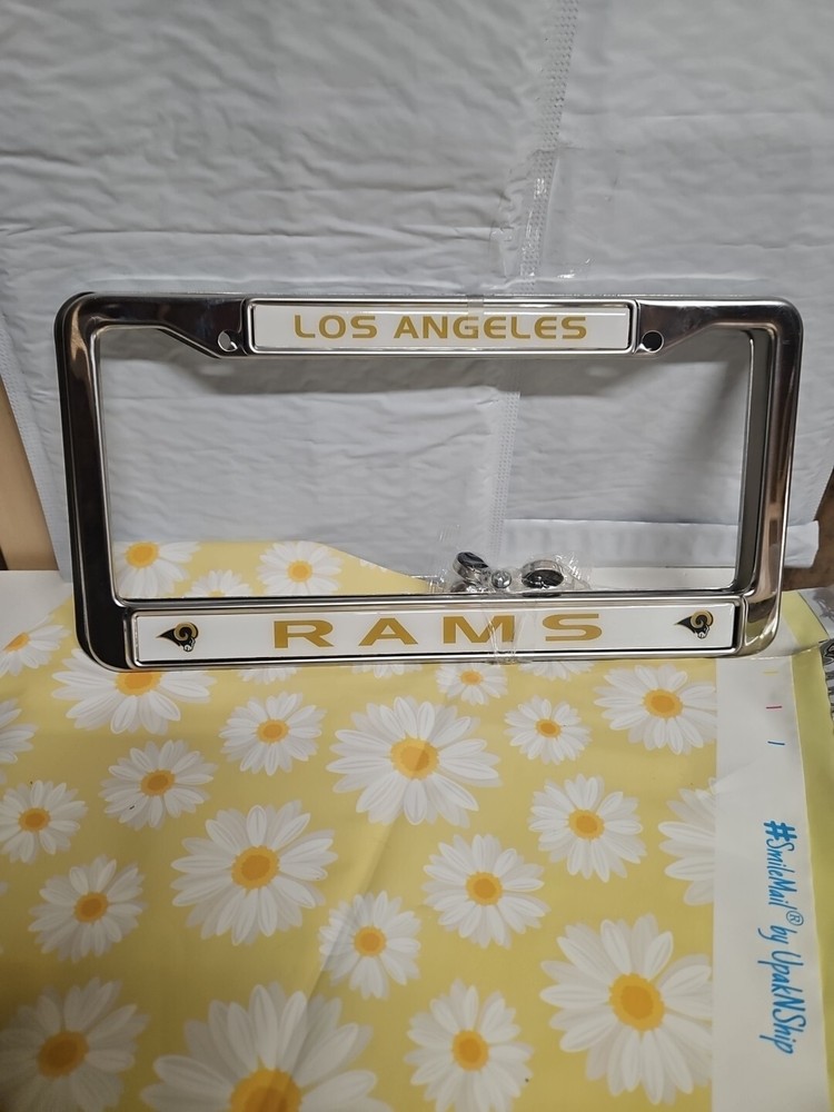 Pair Of Los Angeles Rams License Plate Frames