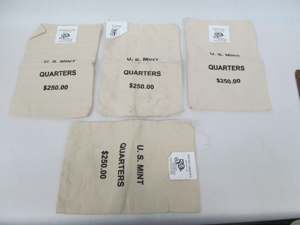 US Mint State Quarter Bags Only Lot of 4