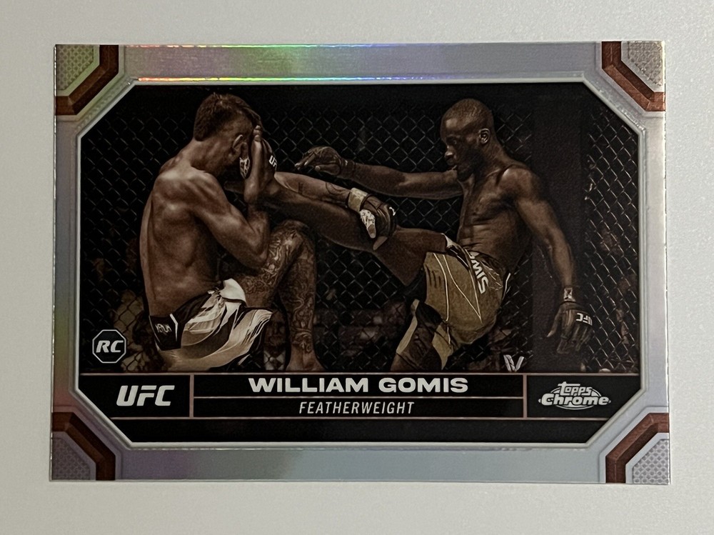 2024 Topps Chrome UFC William Gomis #199 Sepia Refractor RC Rookie