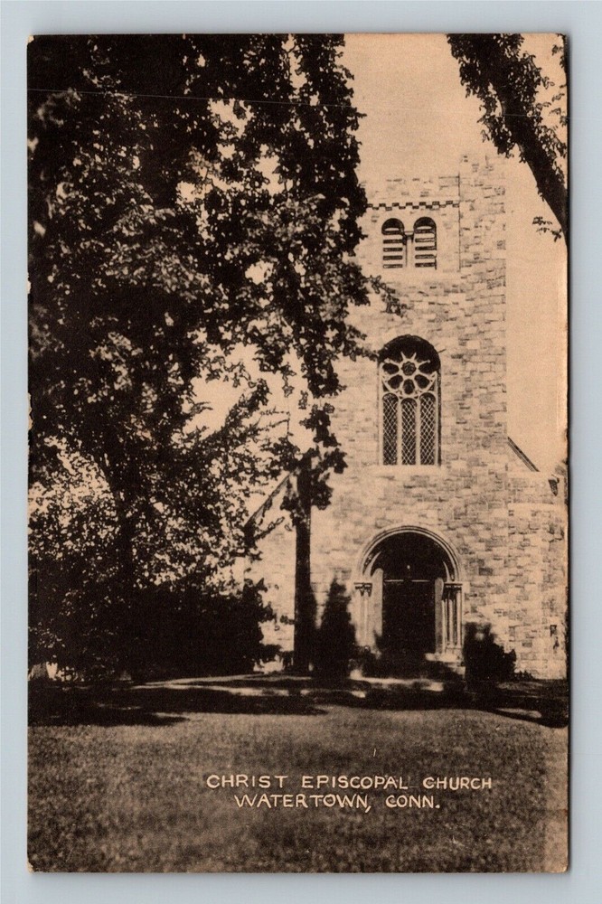 Watertown, CT-Connecticut, Christ Episcopal Church Vintage Souvenir Postcard
