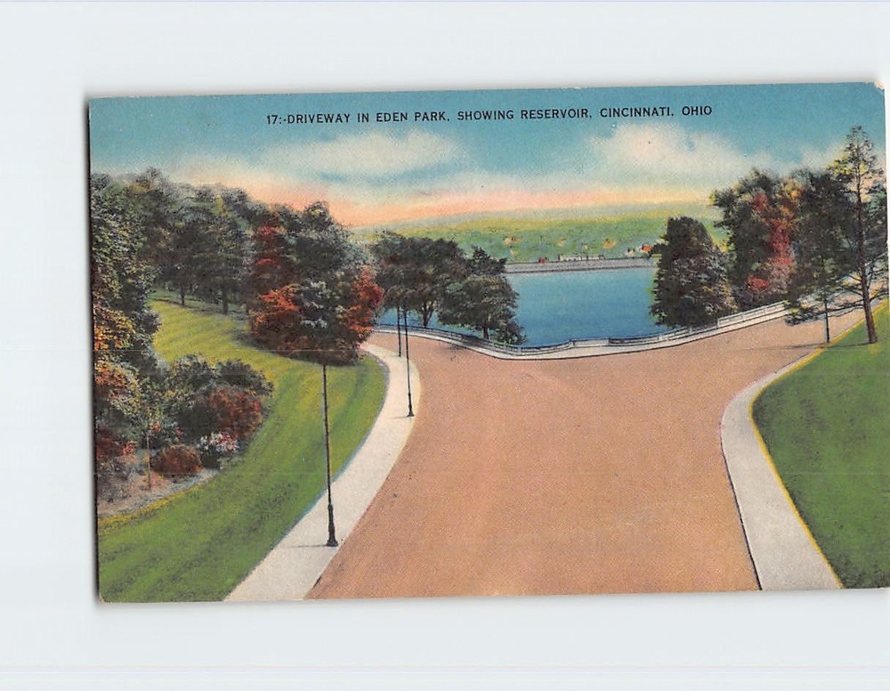 Postcard Driveway In Eden Park Cincinnati Ohio USA