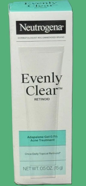 Neutrogena Evenly Clear Retinoid Adapalene Gel 0.1% Acne Spot Off Exp Dt 10/27