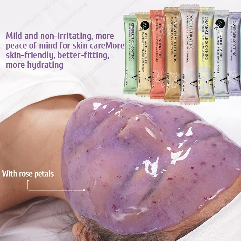 Moisturizing Hydro Jelly Mask Powder with Rose Collagen for Spa Skin Care