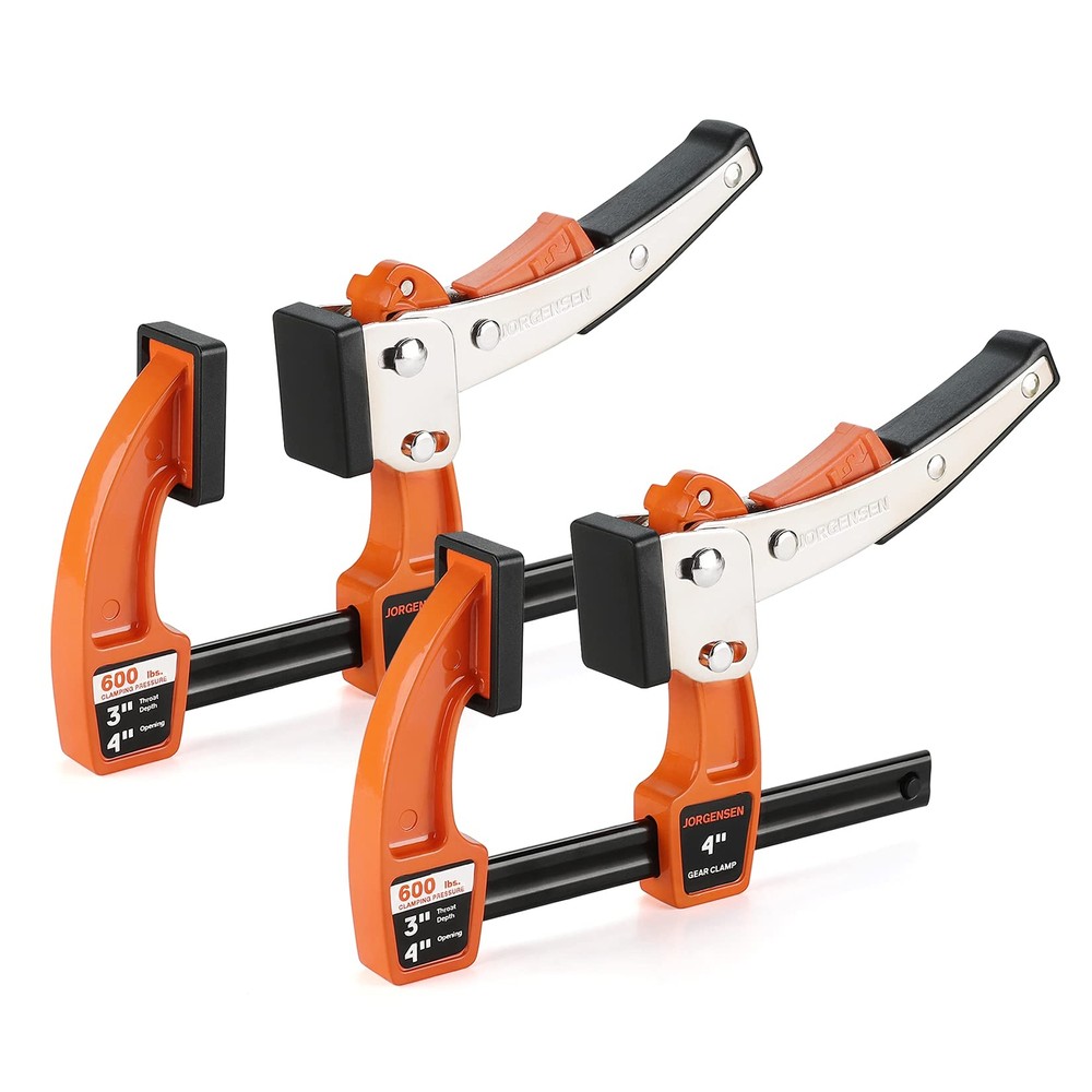 4-inch Bar Clamp Set, Bar Clamp for Woodworking, Quick Release Gear Clamp wit...