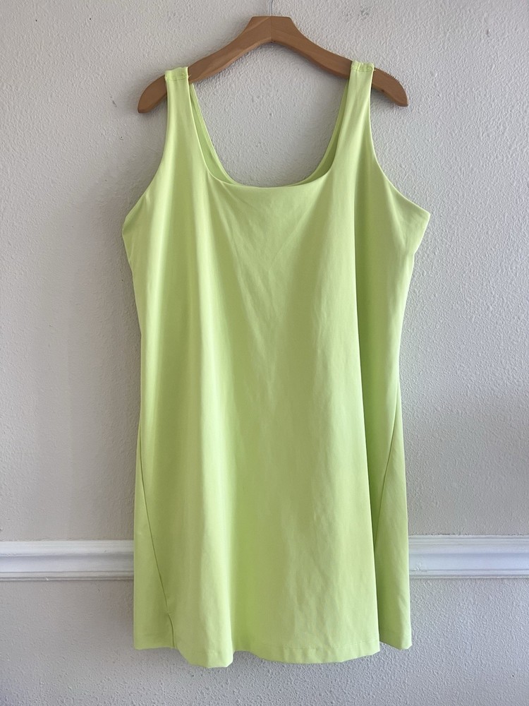 Old Navy Active Neon Green PowerSoft Dress Women’s Size XXL Athleisure Tennis