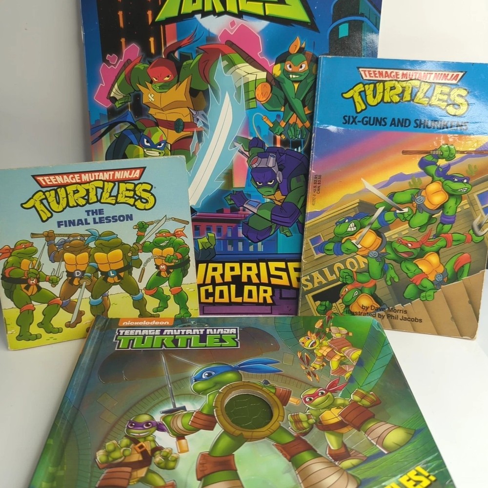 TMNT Teenage Mutant Ninja Turtles Story & Activity Book Lot