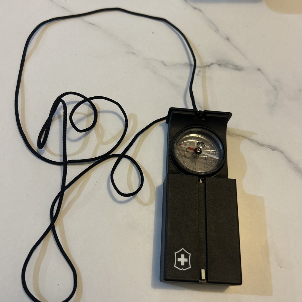 Vintage Swiss Army DP 6 Compass with Lanyard