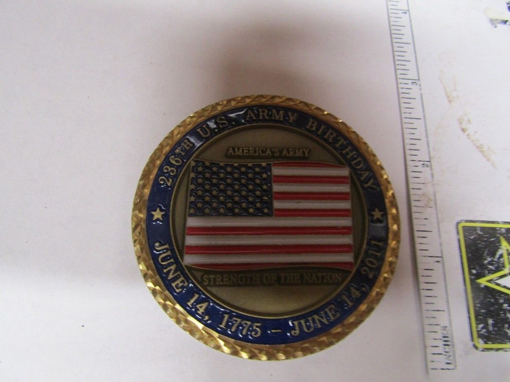 CHALLENGE COIN ORIGINAL OLDER 236TH ARMY BIRTHDAY BALL DAEGU KOREA 2011