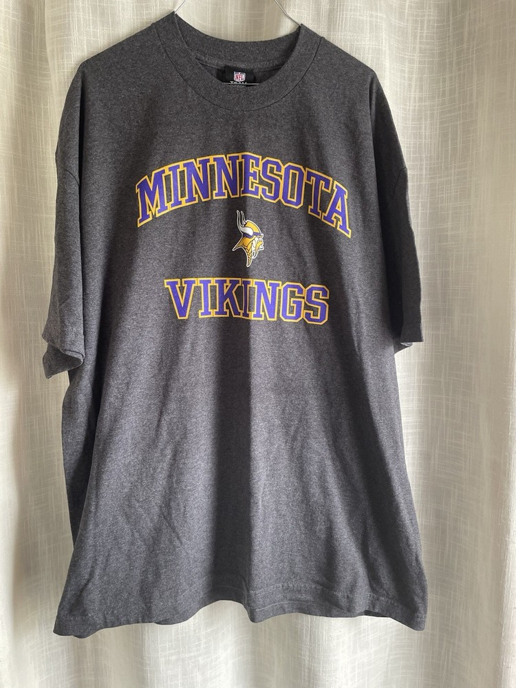 Minnesota Vikings Men's NFL Team Apparel Graphic T-Shirt  Gray 2XL