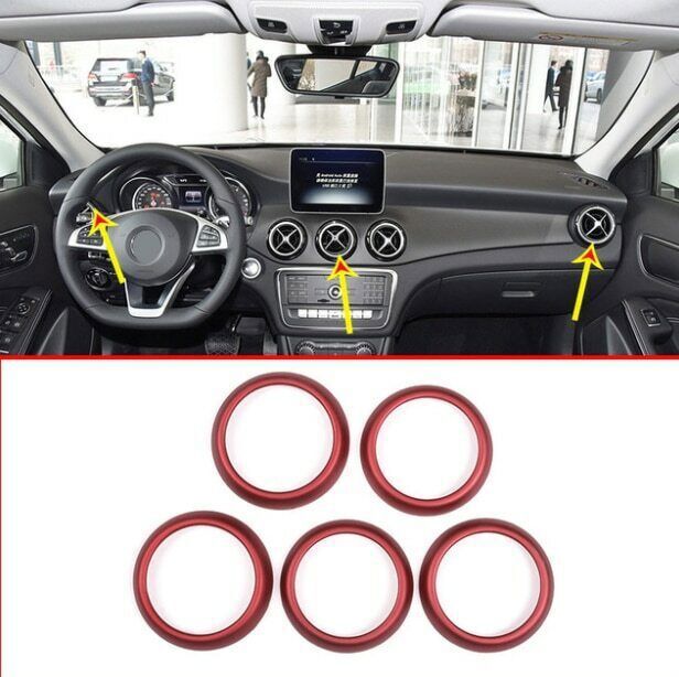 ABS Car Air Conditioning Vent Ring Trim For Benz CLA GLA A Class C117 X156 W176