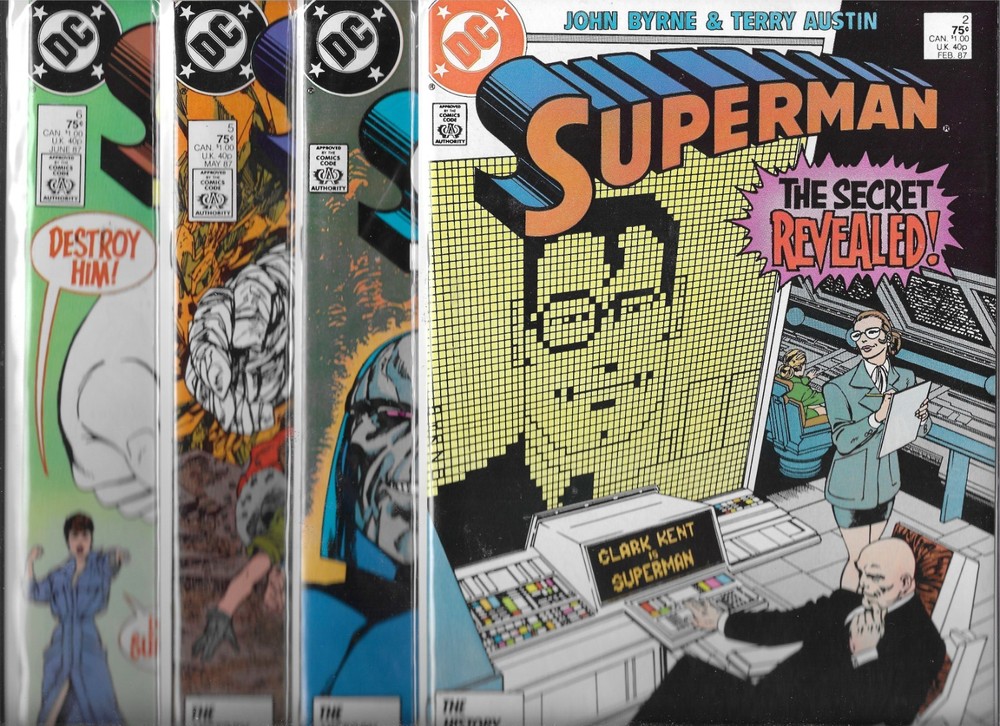 Superman Lot Of 4 - #2 #3 #5 #6 (Nm) High Grade Copper Age Dc Comics