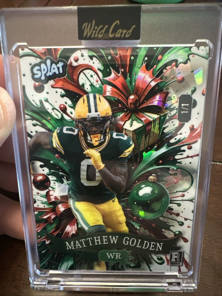 2025 Wild Card Splat Matthew Golden 1/1 Rookie