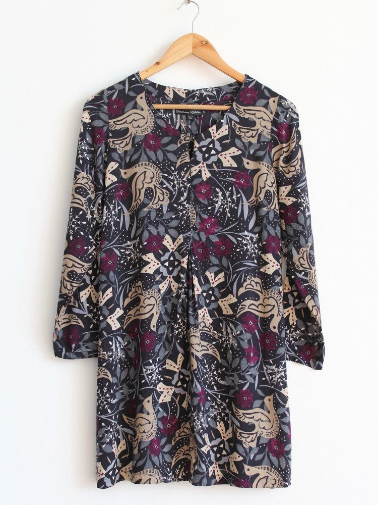 Gudrun Sjoden Floral Printed Tunic Shirt,  Size S