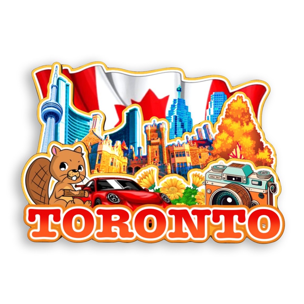 Toronto Canada Refrigerator magnet 3D travel souvenirs wood craft gifts