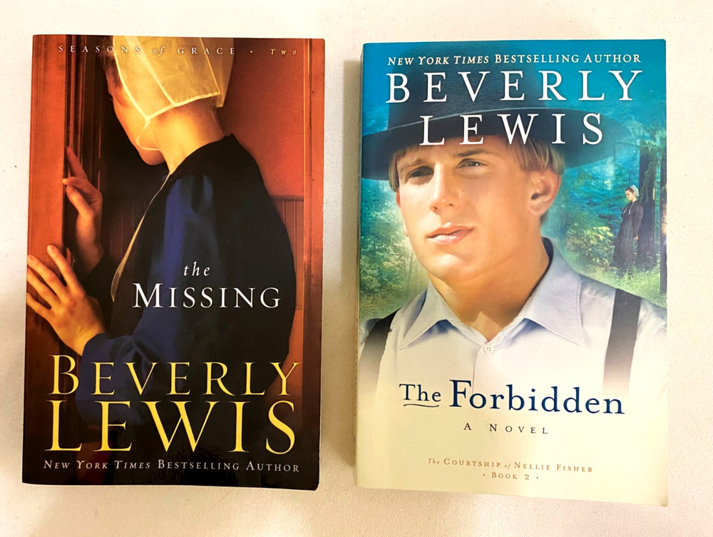 Lot of 2 Beverly Lewis Books Amish Fiction Christian Romance Novels Paperback