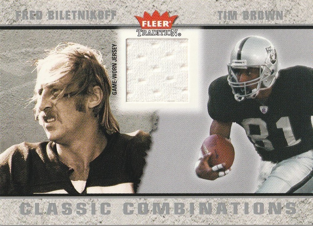 2003 Fleer Tradition Classic Combinations Memorabilia #CCFB Fred Biletnikoff JSY