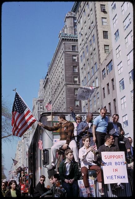 New York City NY 1967 Pro-Vietnam War Demonstration Support Our Boys in Vietnam