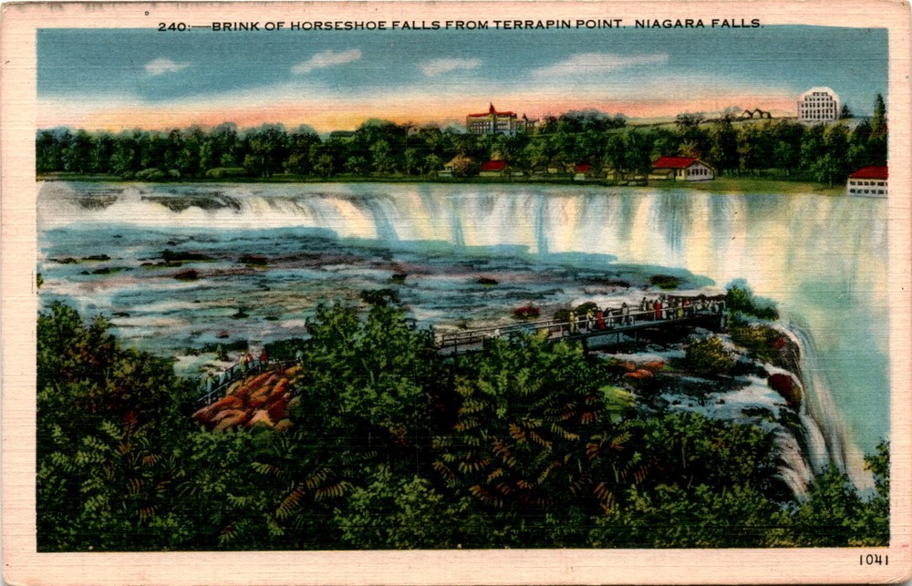 Terrapin Point, Niagara Falls, Metropolis. Postcard