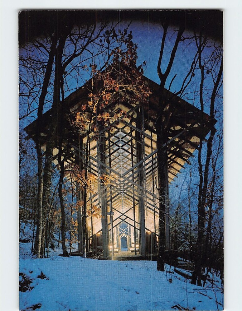 Postcard Thorncrown Chapel Eureka Springs Arkansas USA
