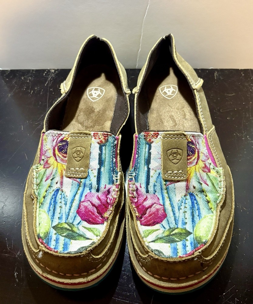 Ariat Women's Loafer Cruiser Casual Slip-On Shoes, Floral Cactus, Size 6B