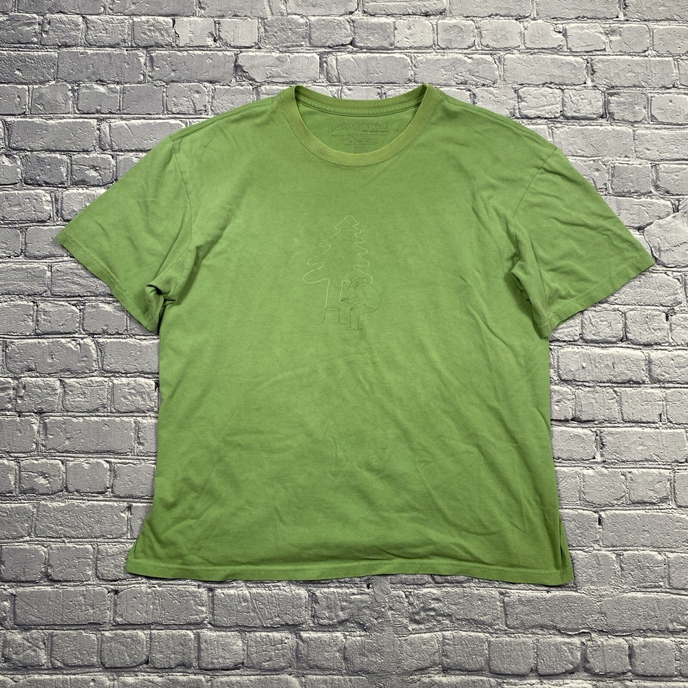 Patagonia Mens XL Organic Green Park Ranger T-Shirt Gorpcore Forest Tree