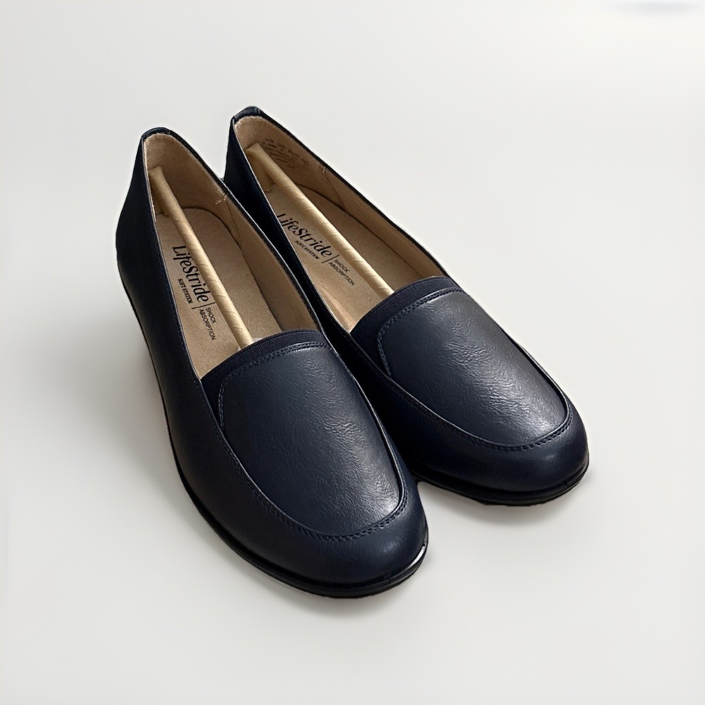 LifeStride Ida Loafers Navy Size 7.5 – Women’s Slip-On Comfort Shoes New in Box