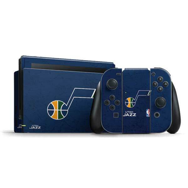 NBA Utah Jazz Nintendo Switch Bundle Skin - Utah Jazz Blue Texture