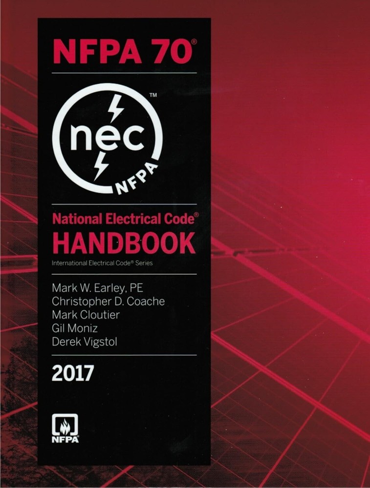 2017 NFPA 70 National Electrical Code Hardcover Handbook NEC USA Edition