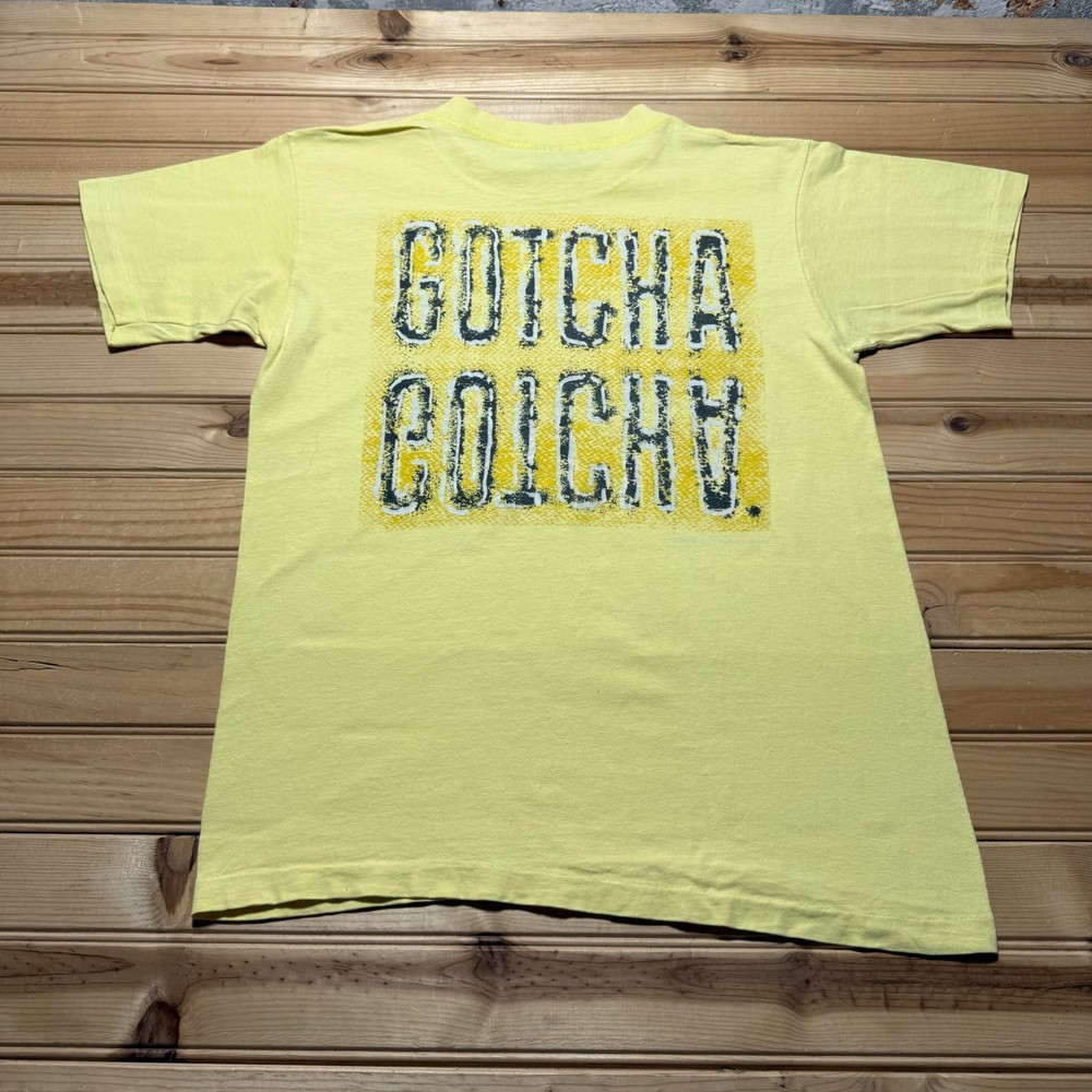 Vintage 1988 Gotcha Logo Surf Skate Streetwear Single Stitch T-Shirt USA Medium