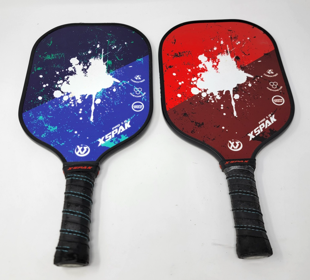 XSPAK Pro 1.0 USAPA Approved Carbon Fiber Pickleball Paddle Set with Honeycomb Core