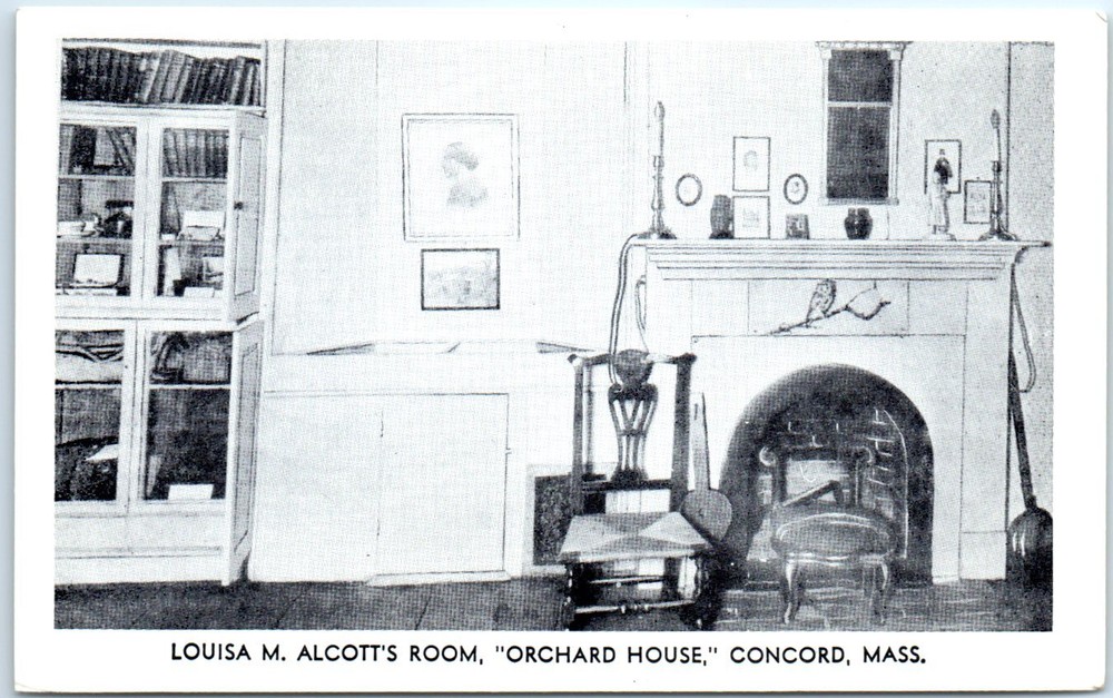 Postcard - Louisa M. Alcott's Room, 