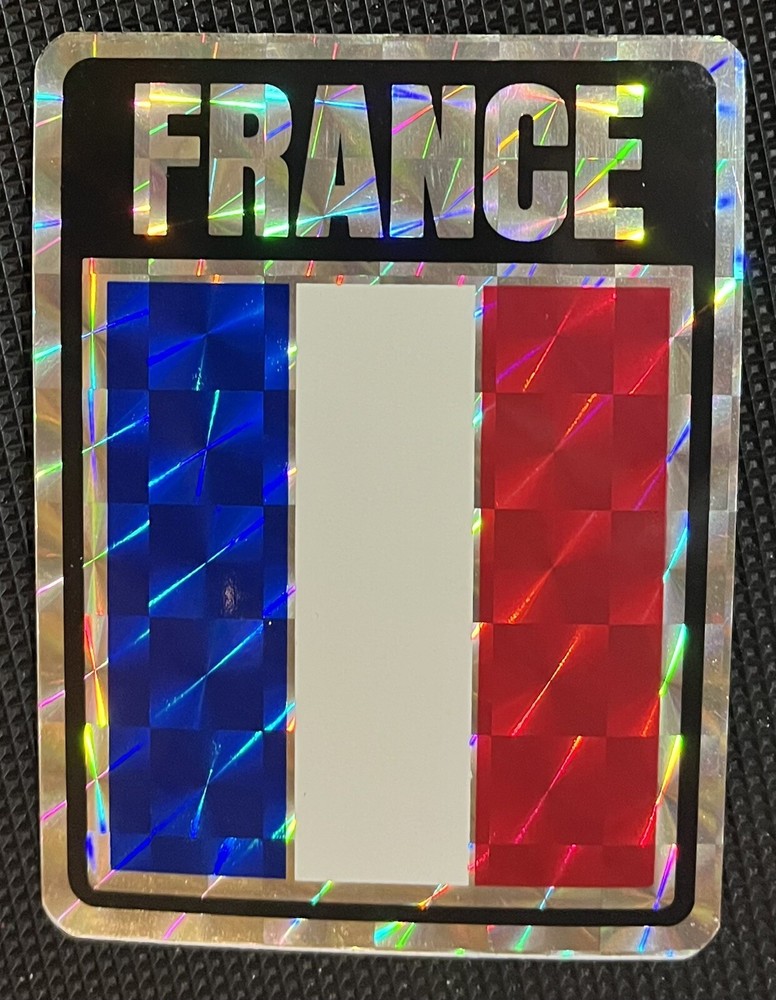 55 FRANCE Flag Stickers Vintage 80's Prism Vending Machine Car Kodak Papers