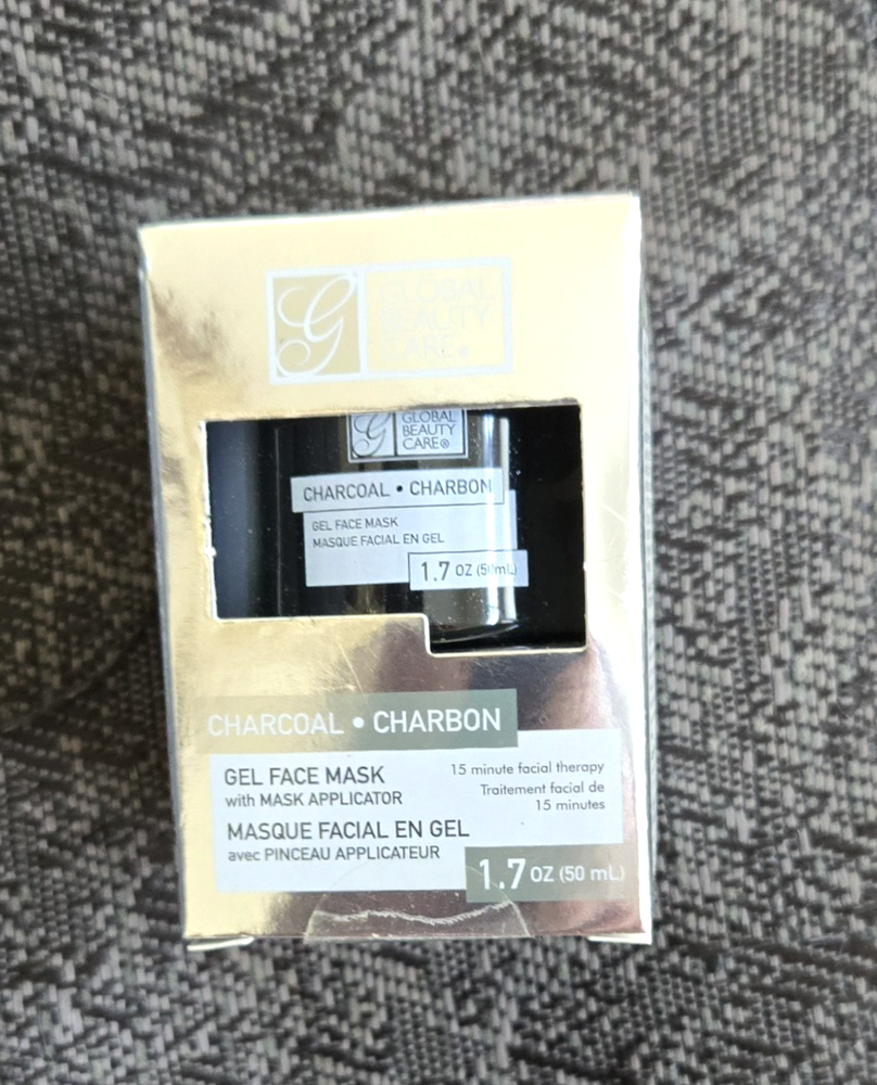 Charcoal Clay Face Mask with Brush – 1.7oz Detox & Pore Cleanser