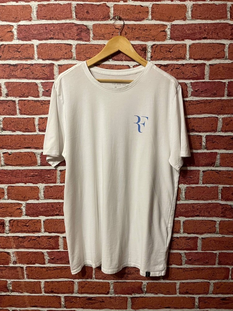 Rare Nike RF 2018 Roger Federer Tour Tennis Court Tee T shirt Size XL