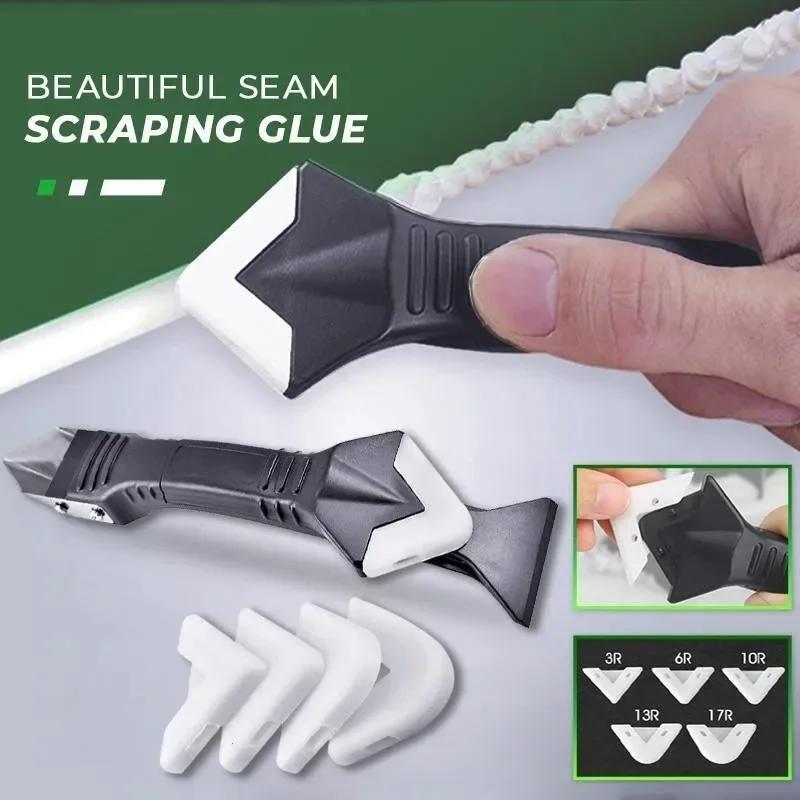 3-in-1 Silicone Caulk Tool Kit with Scraper Remover Smoother for Home DIY Projects