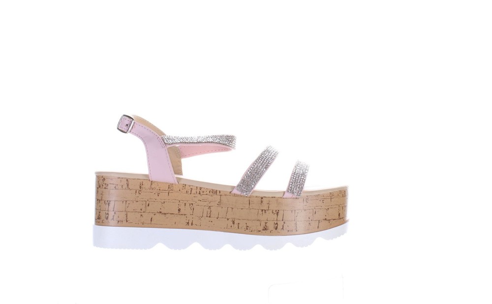 Yoki Womens Charlene Pink Ankle Strap Heels Size 8.5 (7701731) JG-7701731