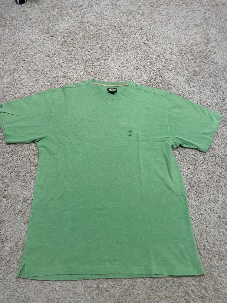 Tommy Bahama Green T-Shirt Cotton Men's XL Beach Tee Standard Fit