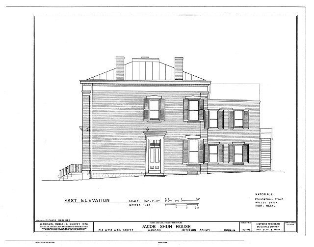 Jacob Shuh House,718 West Main Street,Madison,Jefferson County,Indiana,IN,8