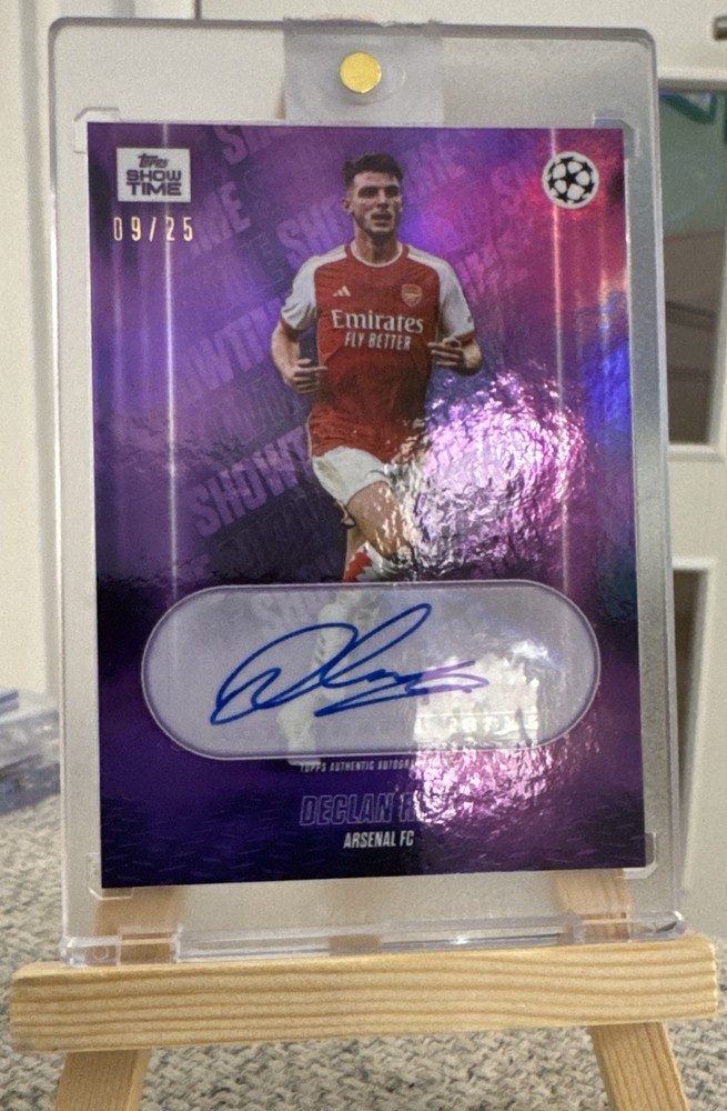 Declan Rice Topps Showtime Auto Purple Refractor - 09/25 - Arsenal