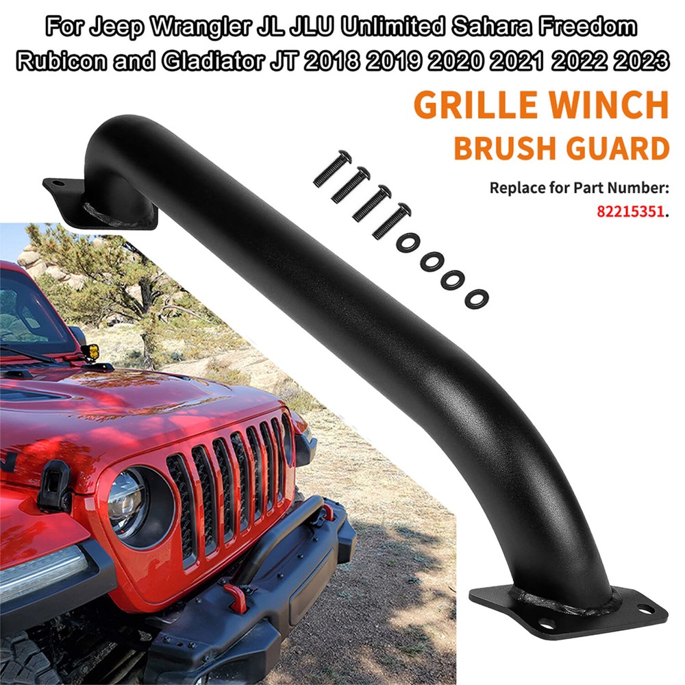 Front Bumper Grille Winch Brush Guard 82215351 For Jeep Wrangler Gladiator JL JT