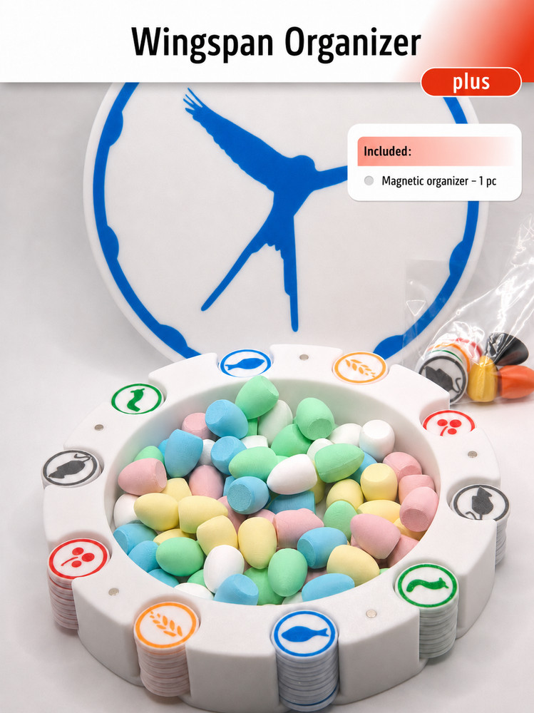 Wingspan Magnetic Organizer Board Game Storage Tray