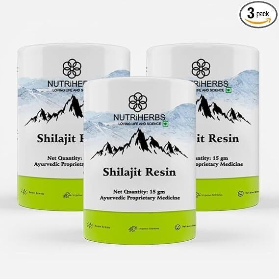 3XPure 100% Himalayan Shilajit Soft Resin, Extremly Potent, Organic,Fulvic Acid