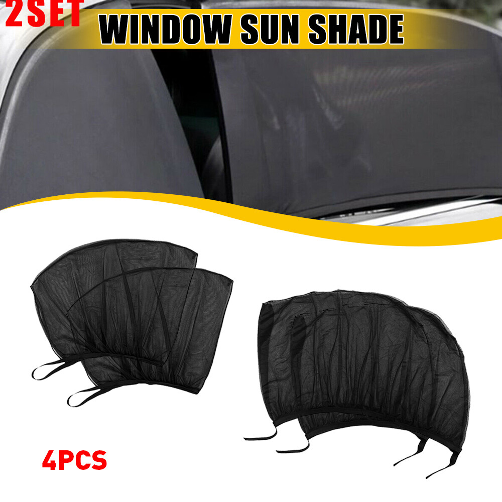 2-Pack Car Window Sun Shades – UV & Mosquito Protection Mesh Covers