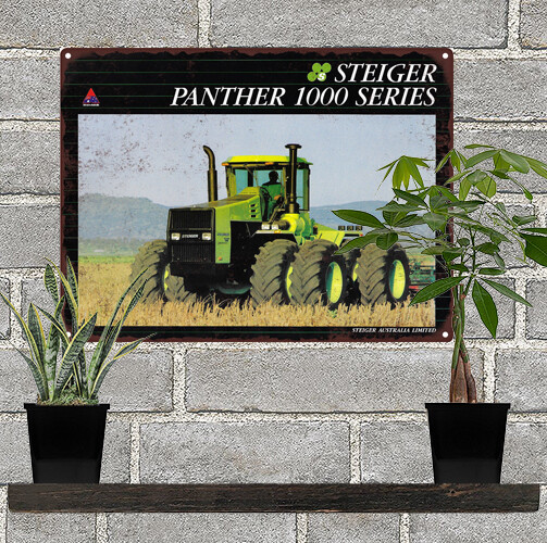 Steiger Panther 1000 Series Tractor Farm Metal Sign 9x12