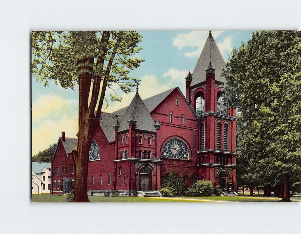 Postcard First Baptist Church Homer New York USA