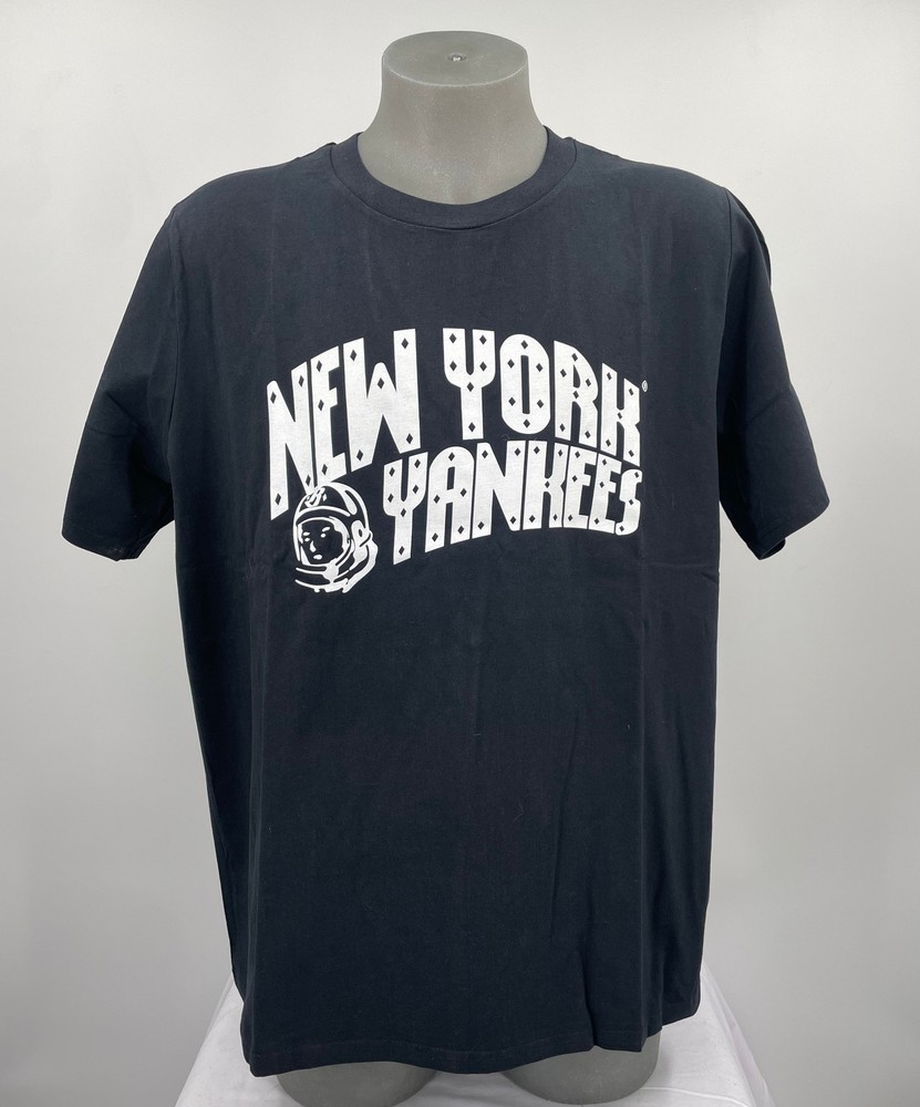 Billionaire Boys Club x MLB Mens T-Shirt Black Size 2XL New York Yankees Curve