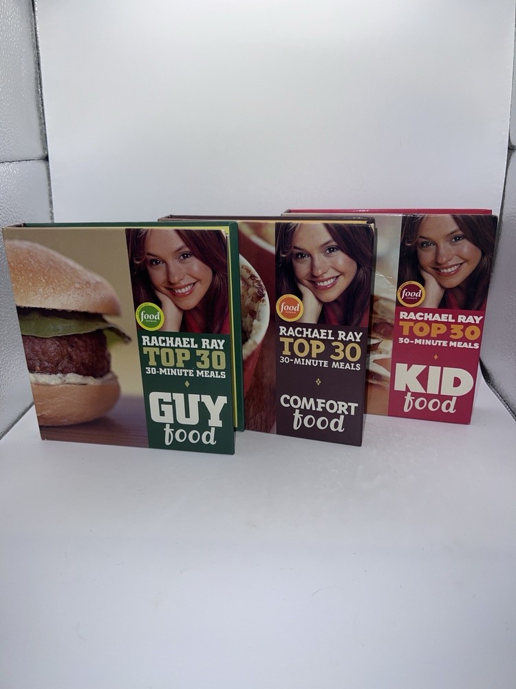 RACHAEL RAY TOP 30 Cookbooks: Comfort Food, Kid Food, Guy Food Mini Book Lot